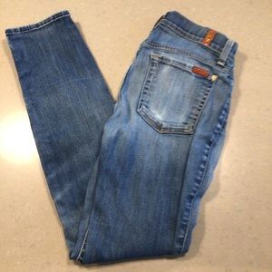 7 for all mankind jeans 27 x 28 Distressed
